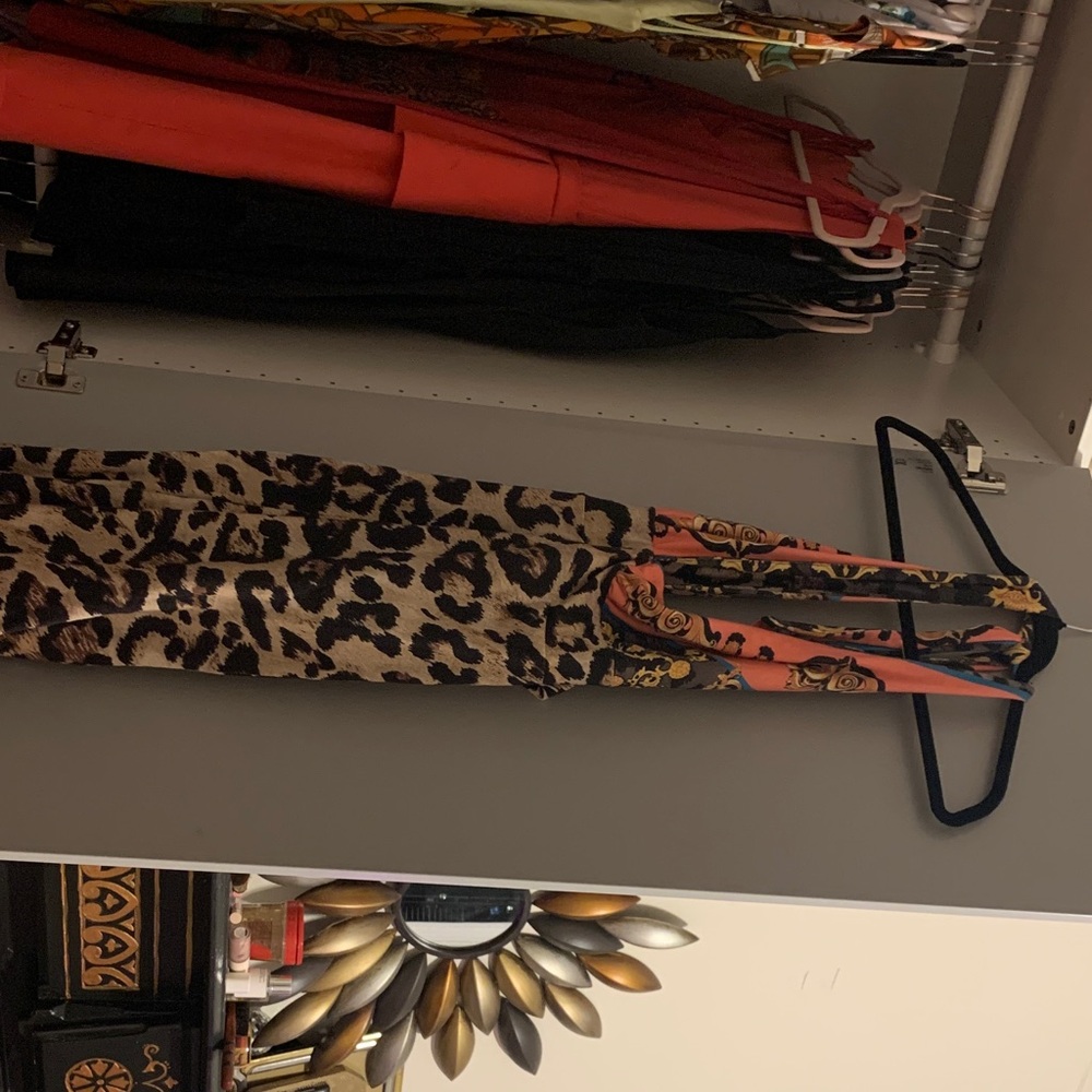 Leopard Print Halter Dress
